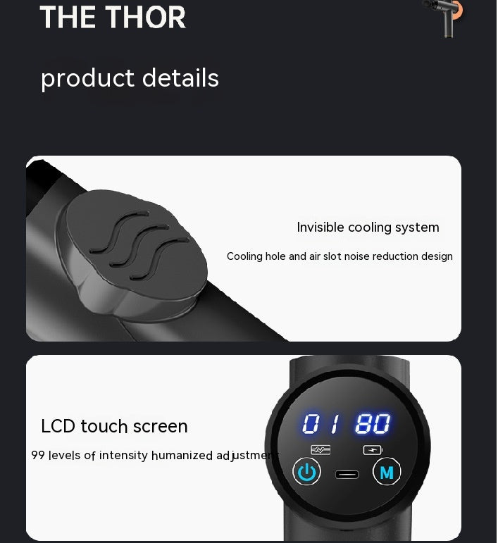 Target tension with powerful, focused recovery. This massage gun helps soothe tired muscles, support recovery and bring professional-style relief into your everyday routine.
