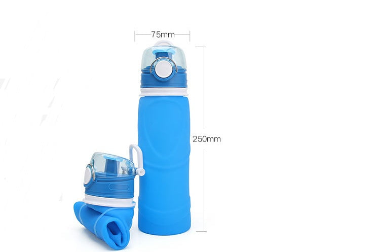 Stay hydrated without the bulk. This foldable silicone water bottle is lightweight, reusable and easy to carry, making it perfect for the gym, travel, workouts and life on the go.
