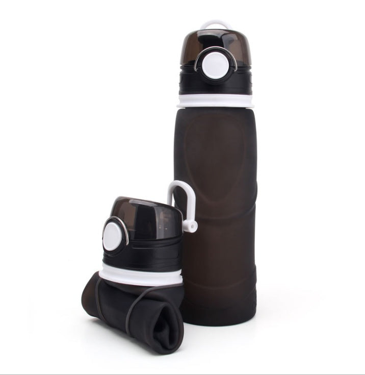 Stay hydrated without the bulk. This foldable silicone water bottle is lightweight, reusable and easy to carry, making it perfect for the gym, travel, workouts and life on the go.